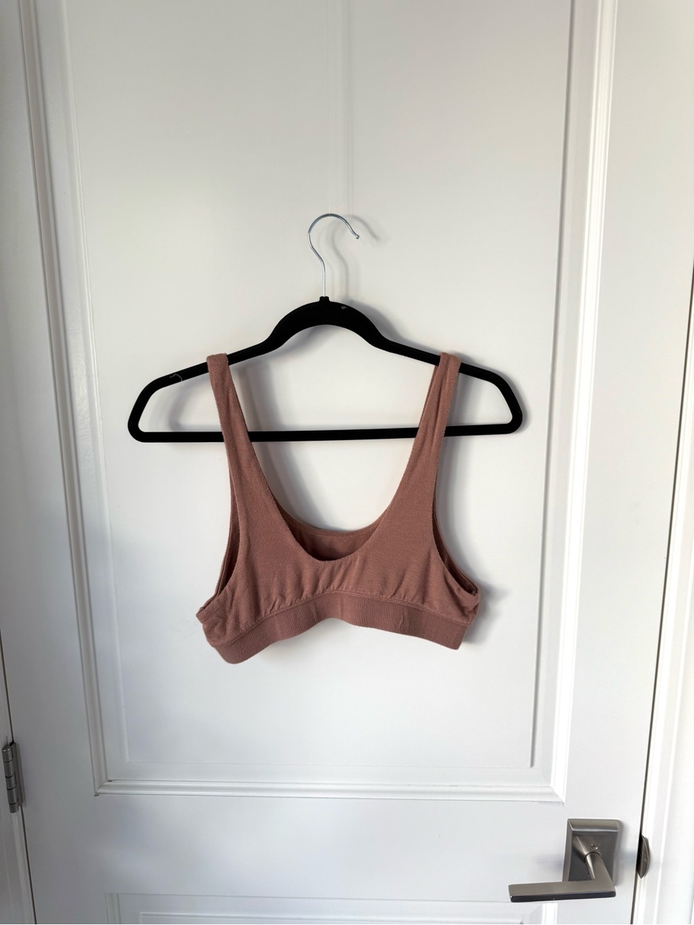 SKIMS Bamboo Bralette Bra Sleep Bra Sienna Brown size LARGE - Picture 2 of 8